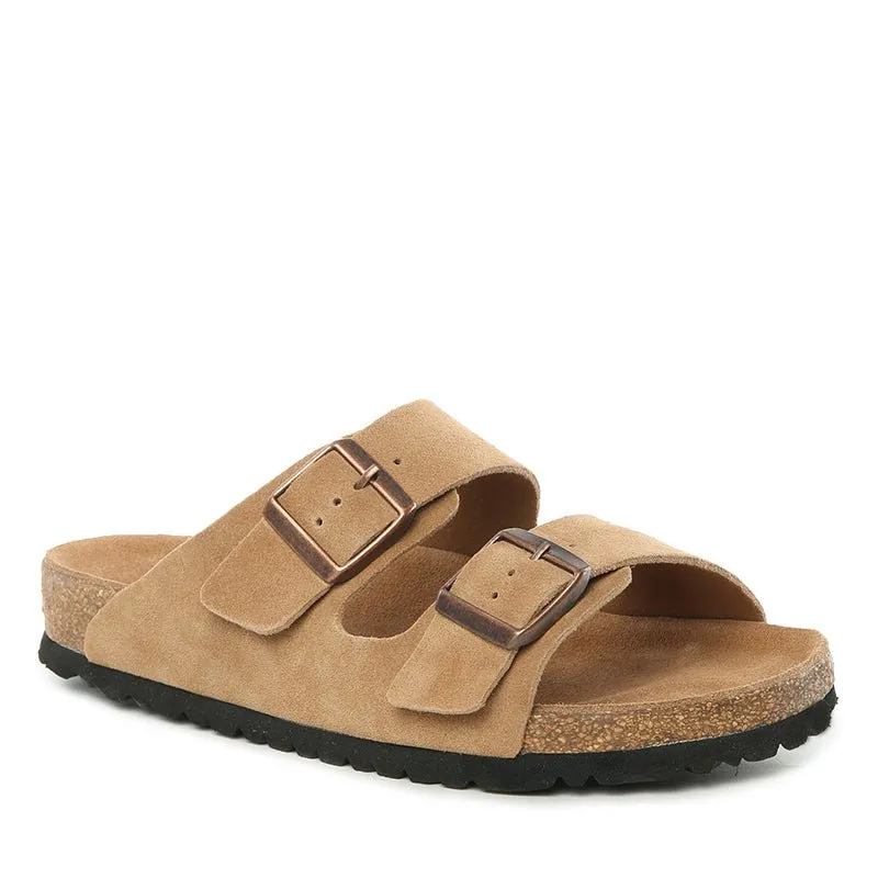 UGG Platinum Buckle Leather Slides