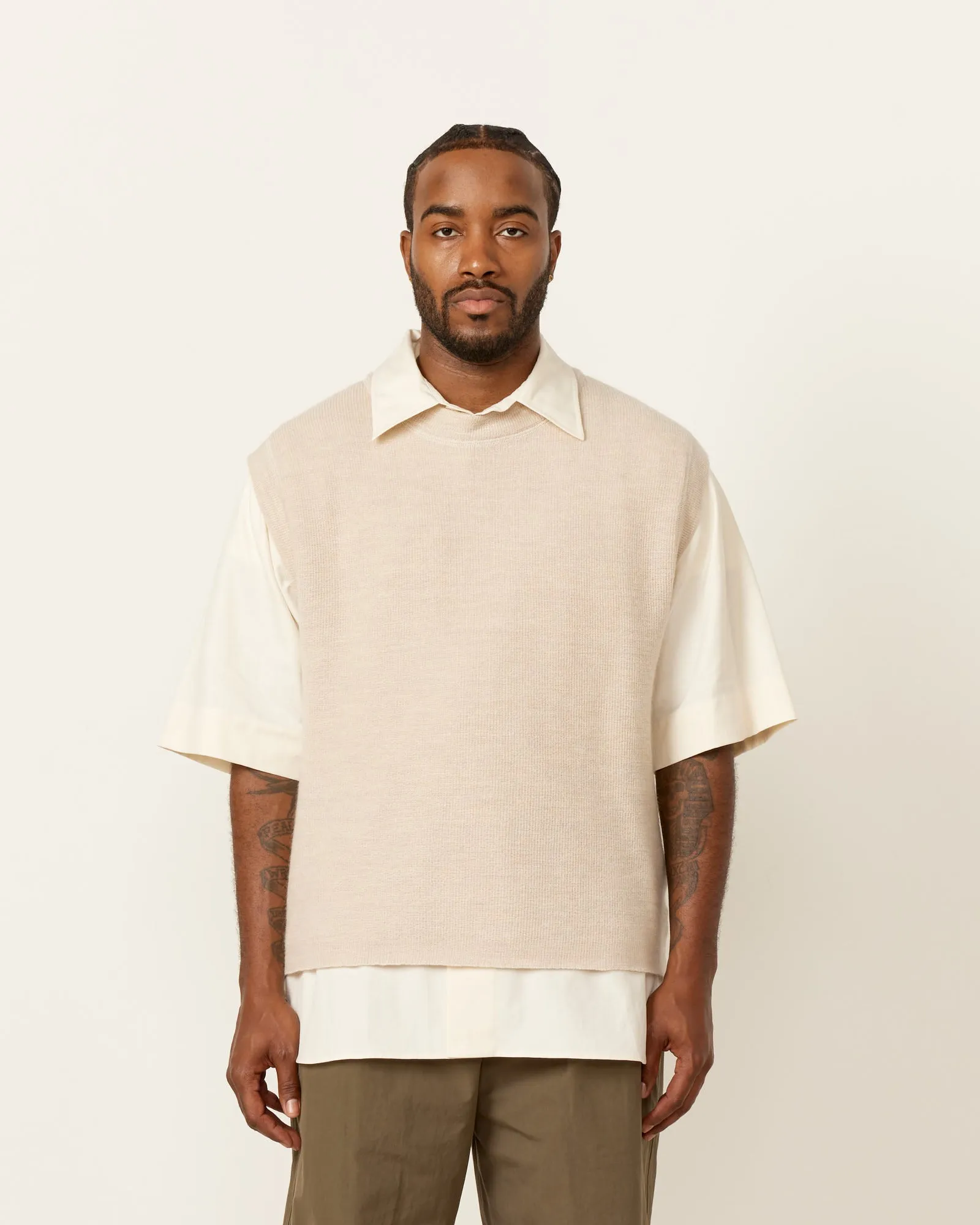 Utility Crew Neck in Chalk