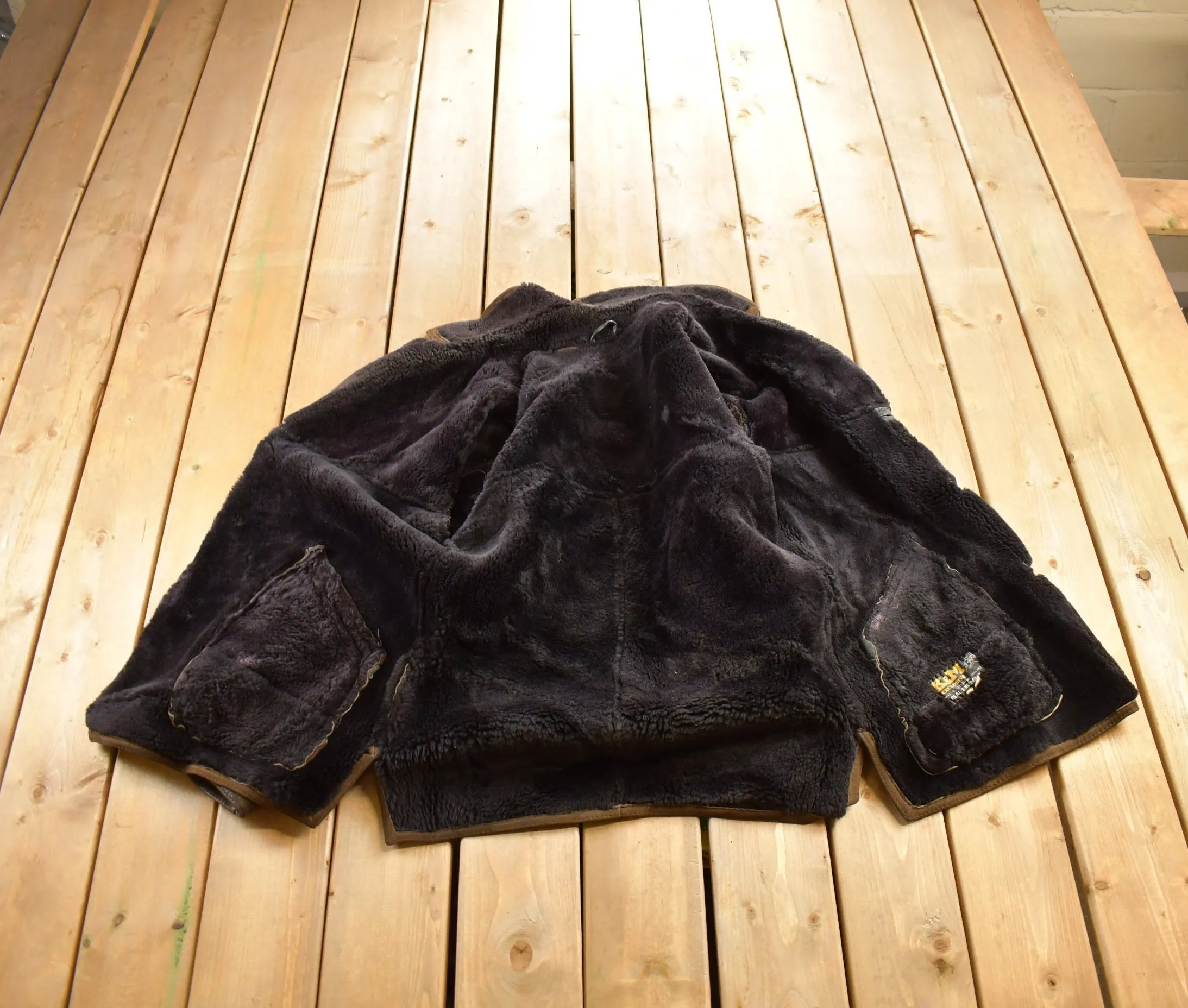 Vintage 1970s K&M Exclusive Sheepskin Fur Coat / Winter Outerwear / Streetwear / Full Length / Made In England / True Vintage