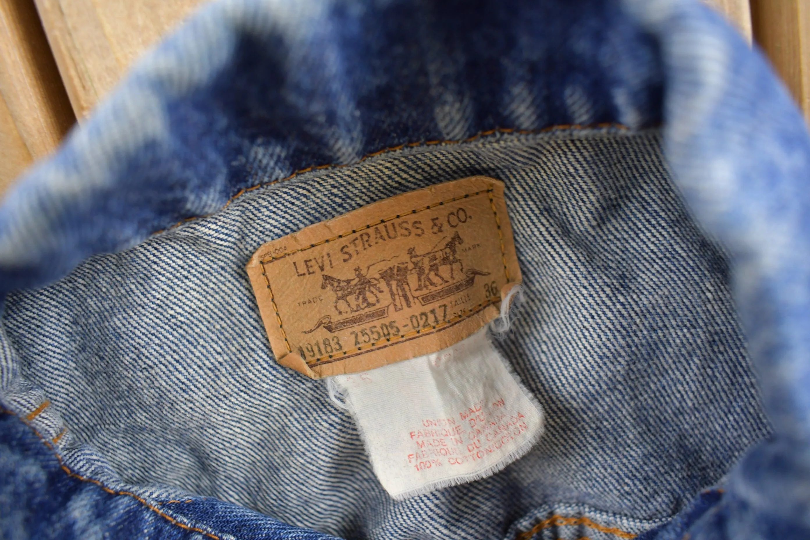 Vintage 1970s Levi's Jean Jacket Size 36 / Vintage Denim / True Vintage / Levi's denim / Union Made In Canada