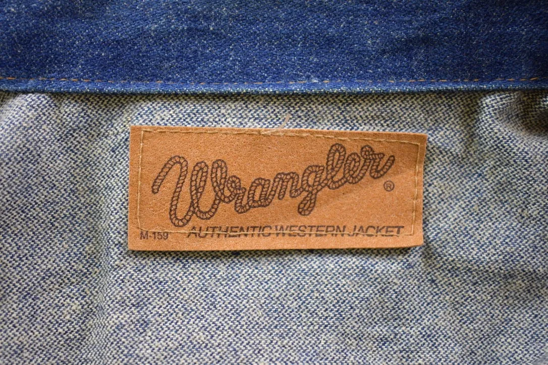 Vintage 1970s Wrangler Workwear Denim Jean Jacket / Button Up Denim / Streetwear / Vintage Fall Outerwear / Fall Jacket / True Vintage