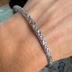 Vintage Patterned Bangle Bracelet