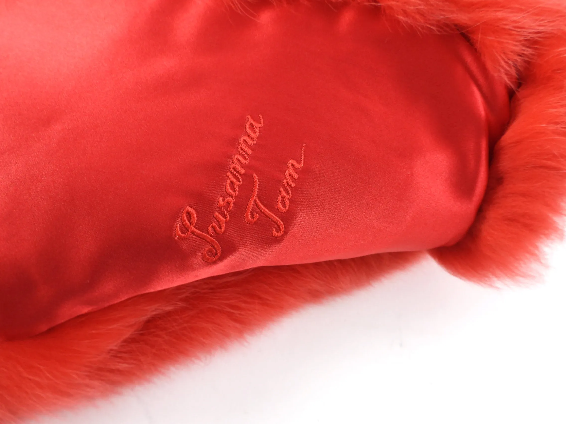 Vintage Red Fox Fur Stole Scarf