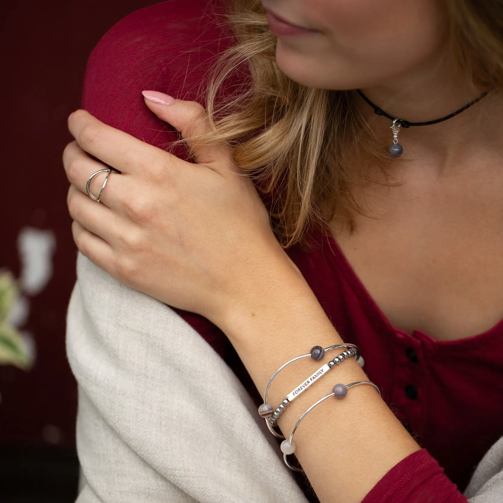 Wish | Bracelet | Silver - Crystal