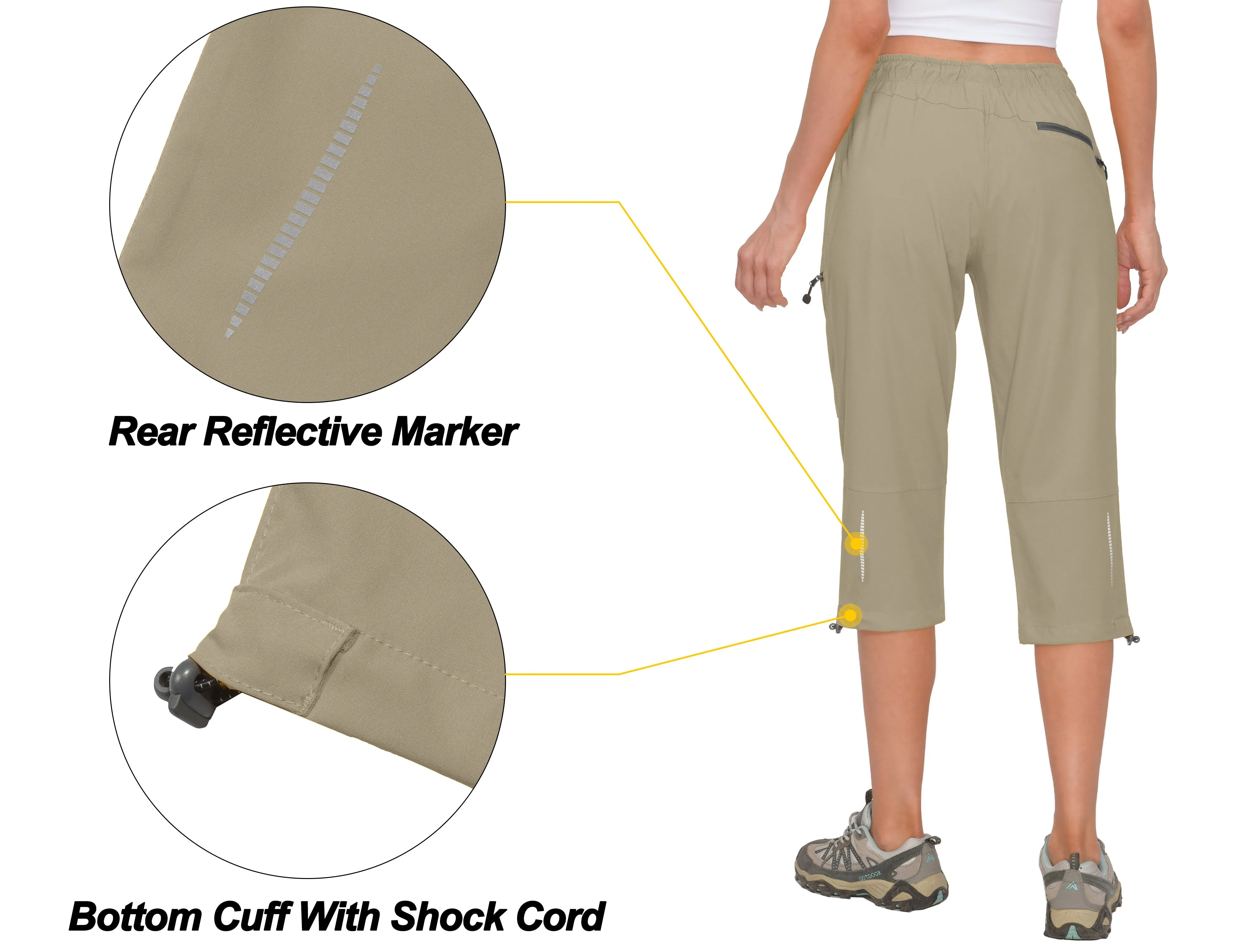 Women's Quick Dry 3/4 Capri Hiking Pants