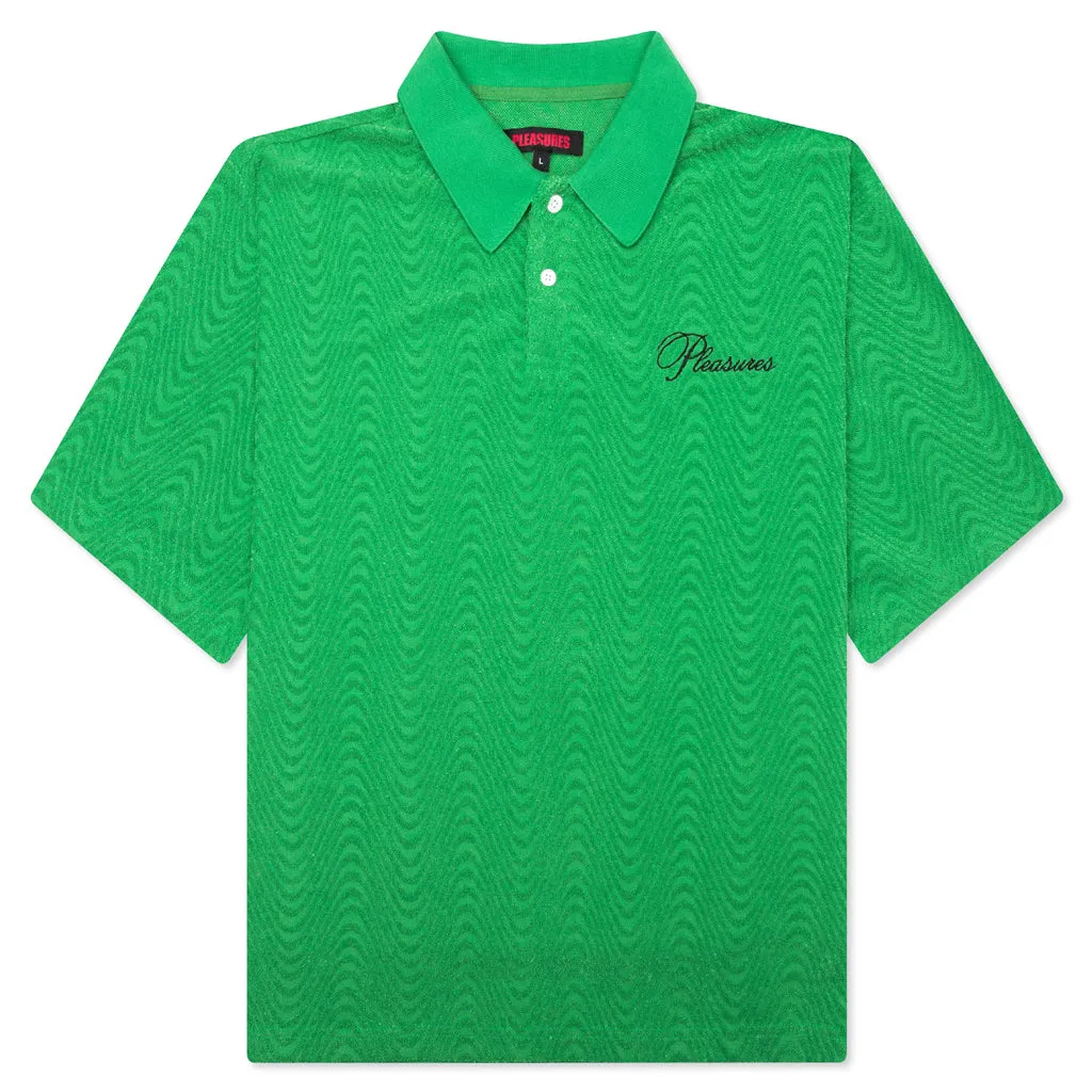 Zen Terry Boxy Polo - Green