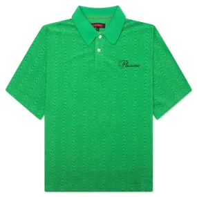 Zen Terry Boxy Polo - Green